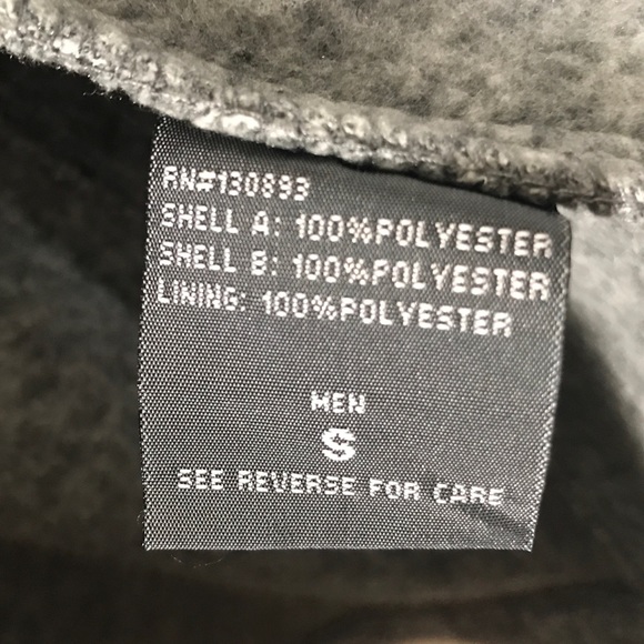 New Balance Men’s Diamond Quilted Zip Black Gray Sweater Fleece Jacket S Small - Picture 8 of 9